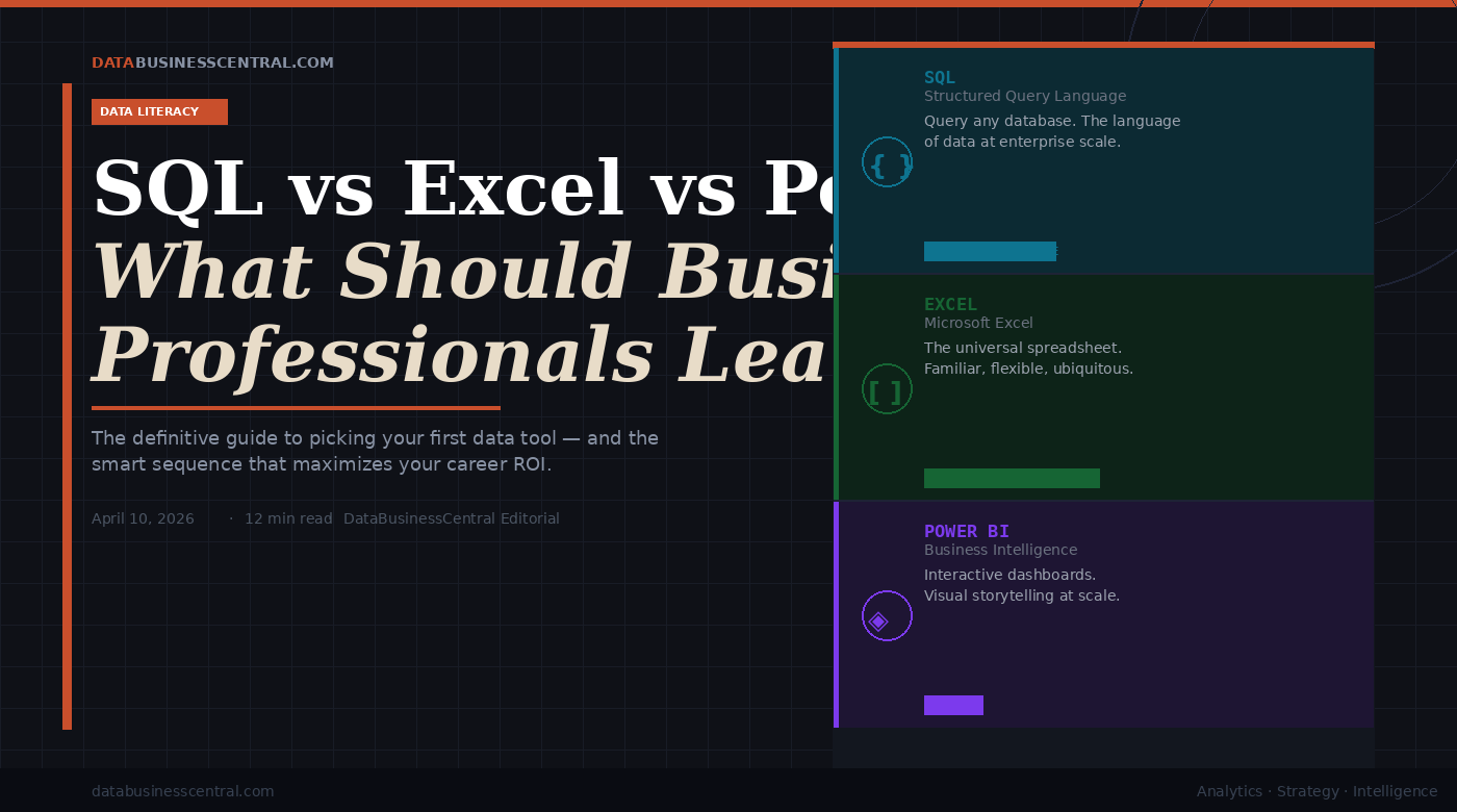 SQL vs Excel vs Power BI: What Should Business Professionals Learn ...